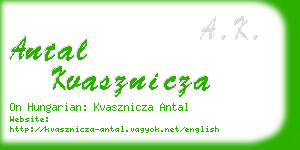 antal kvasznicza business card